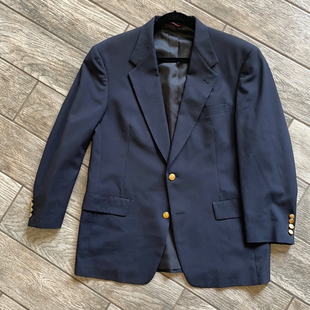 Men’s 42R navy Hart Schaffer & Marx blazer